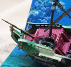 American Seahorse Pneumatic Fish Tank Decoration Aquarium Scenery Package Aerobic Toys Deep Sea Rotten Ship Sunk