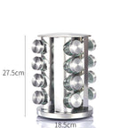 Kitchen articles rotating seasoning rack domestic rotating seasoning tank stainless iron spices seasoning box set
