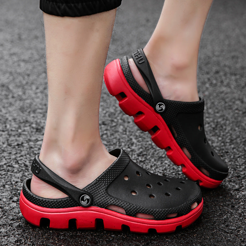 Summer Beach Flip Flops Slippers Shoes Men's Non Slip Antiwear Shoes Home Slippers Classic Breathable Summer Sandals Slip On Slide Lightweight Slippers Beach Clogs
