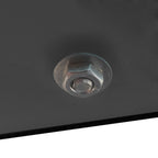 Rectangle Black Glass Coffee Table  Clear Coffee Table Modern Side Center Tables for Living Room Living Room Furniture