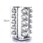 Kitchen articles rotating seasoning rack domestic rotating seasoning tank stainless iron spices seasoning box set