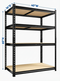 Heavy Duty Metal Garage Shelving Rack 2000lbs 4/5/6-Tier Steel Shelf 60"/72"/84"