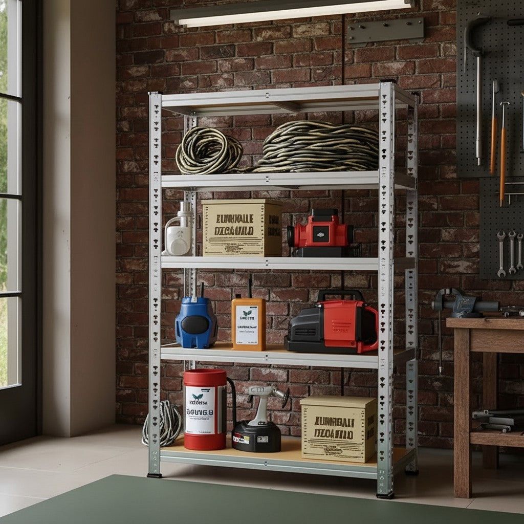 Heavy Duty Metal Garage Shelving Rack 2000lbs 4/5/6-Tier Steel Shelf 60"/72"/84"
