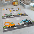 Kids Play-Mat Bob Construction Road with Trucks & Cranes