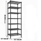 3/4/5/6/7/8 Tier Storage Shelves-Adjustable Wire Shelving Rack-Multi Sizes