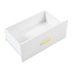Modern White 9-Drawer Dresser for Bedroom - Ample Storage Wide Chest of Drawers, Sturdy & Safe