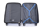 Hardshell Suitcase Spinner Wheels PP Luggage Sets Lightweight Durable Suitcase ,3-Piece Set (20/24/28) ,Purplish Blue