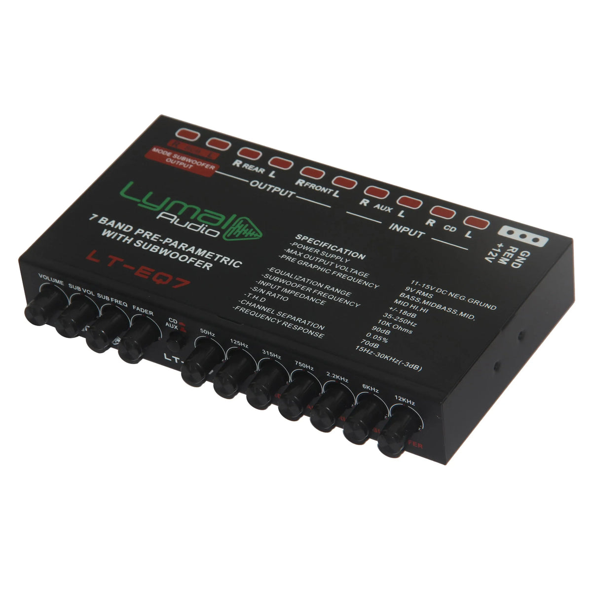 LT-EQ7 7 Band 9 Volt Car Audio Graphic Equalizer
