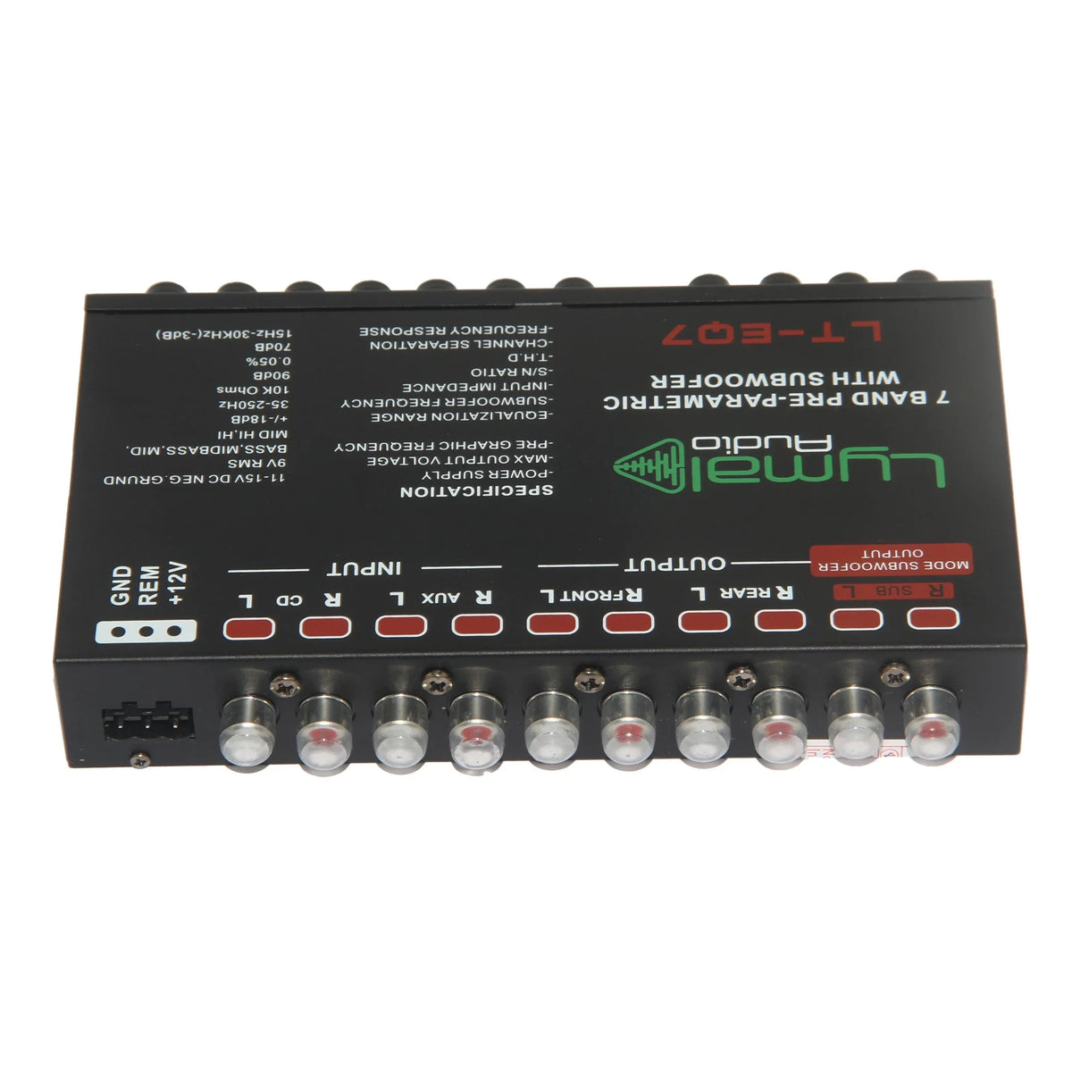 LT-EQ7 7 Band 9 Volt Car Audio Graphic Equalizer