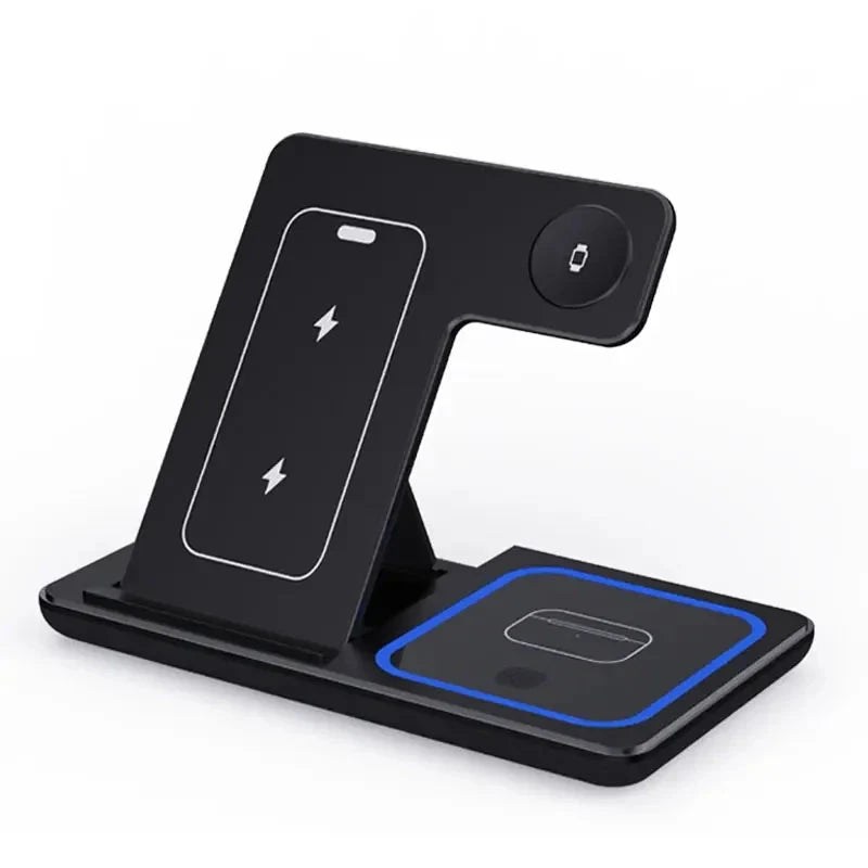 LED Fast Wireless Charging Station