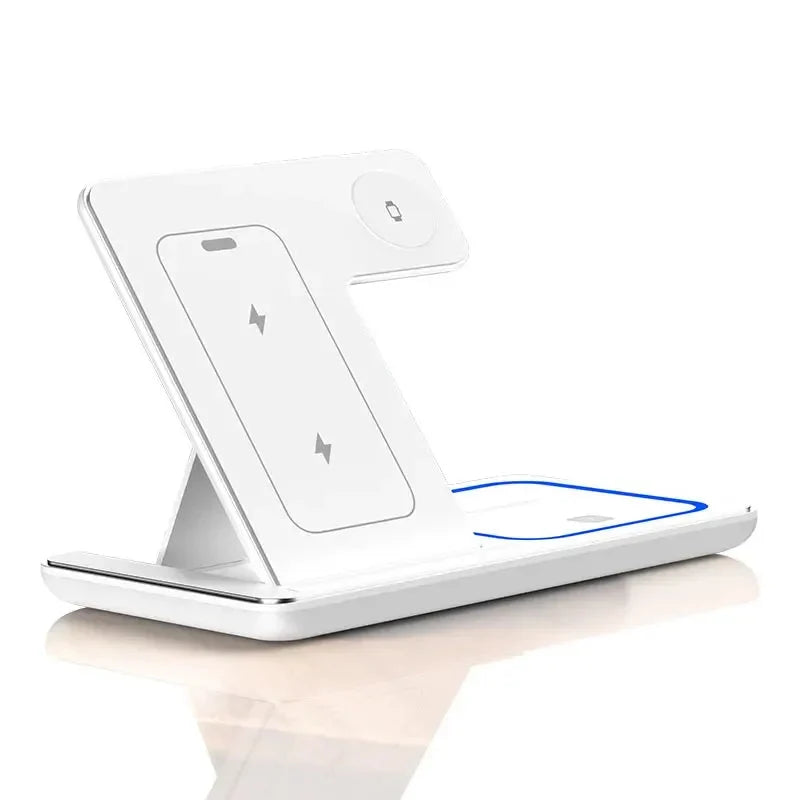 LED Fast Wireless Charging Station