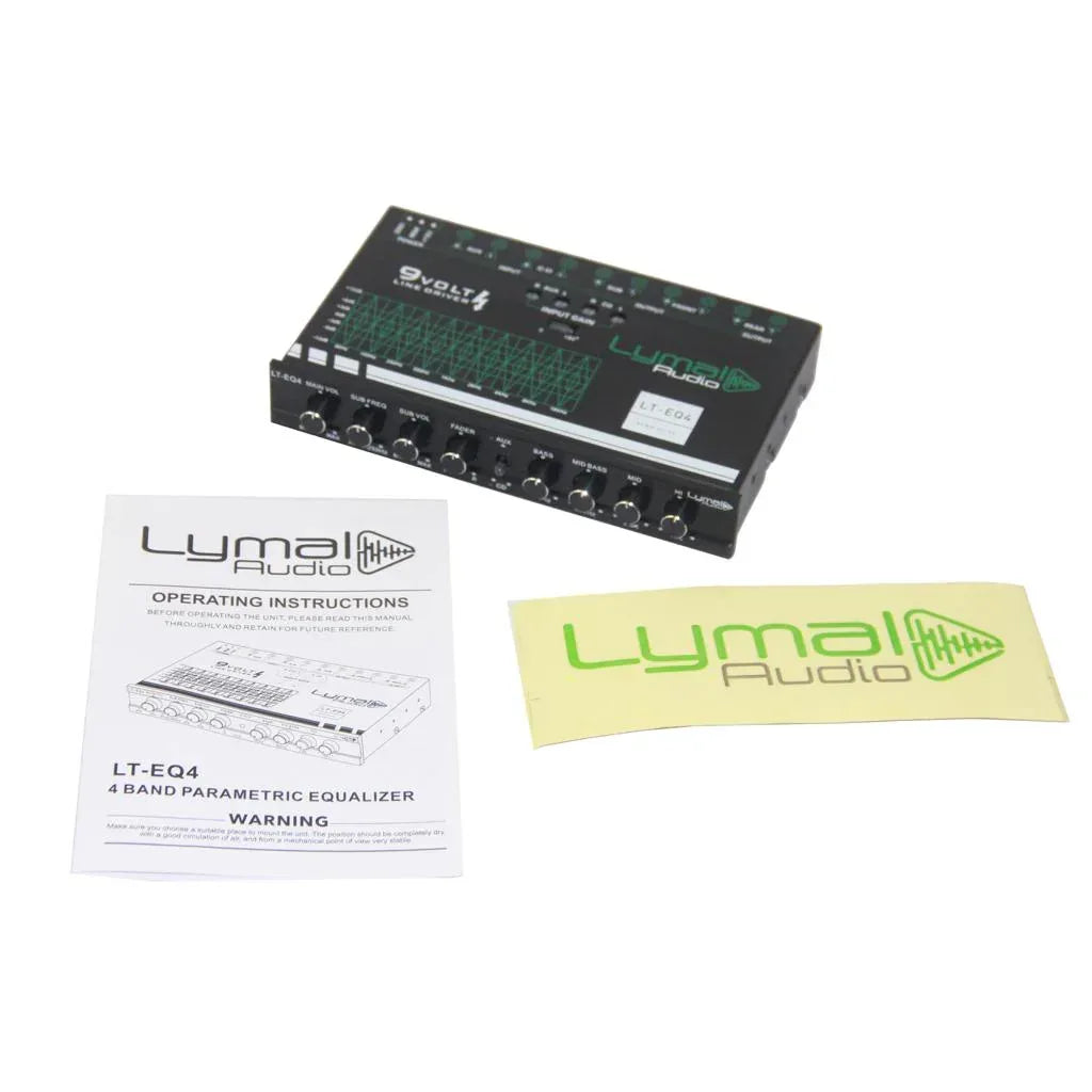 LT-EQ4 4 Band 9 Volt Car Audio Graphic Equalizer