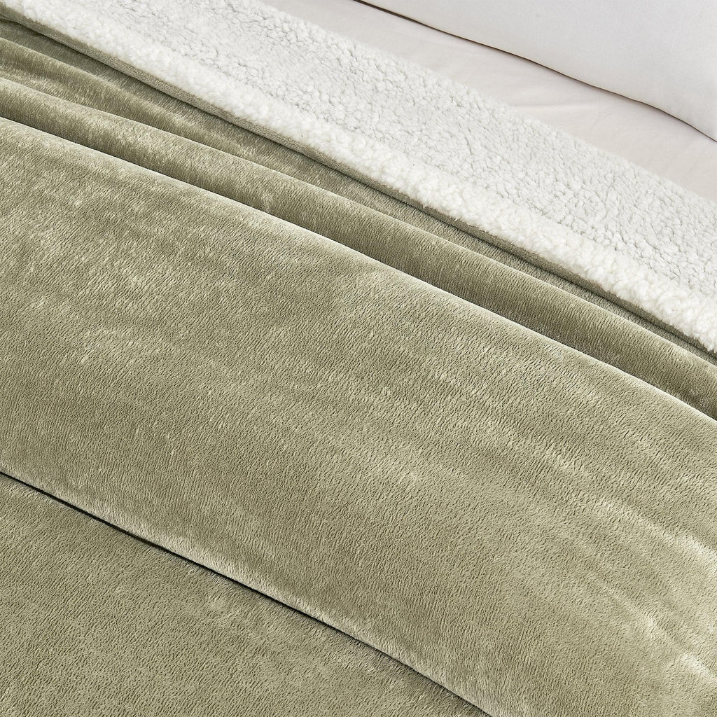 Velvet Plush Sherpa Luxury Bed Blanket - Kinsley Collection