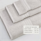 Cotton Terry Bath Towel Set - Cooper Collection