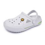 Women Sandals Summer Hole Shoes Rubber Clogs Garden Shoes Black Beach Flat Sandals Garden Shoes Sandals Lightweight Slip On Classic Adjustable Outdoor Walking Clogs